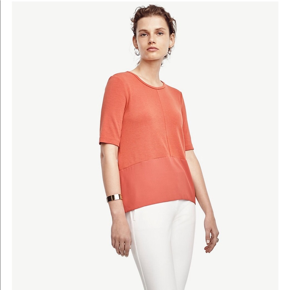 NEW Ann Taylor short-sleeve top Size M